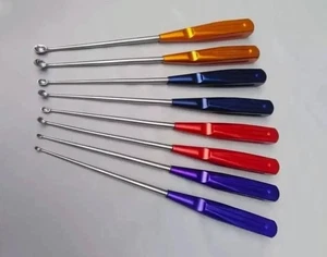 Curette cervicali ossee colonna vertebrale ortopedia strumenti colonna vertebrale 8 pezzi - Foto 1 di 3