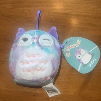 NUEVO Squishmallows Solina 4" Peluche Animal Crepúsculo Estrella Búho Tie Dye Foto 1 de 4