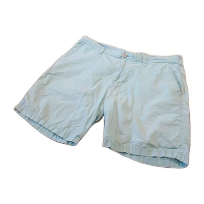 Columbia Men's Aqua Blue Flat Front Archer Mountain Chino Shorts Sz 40 READ - Image 1 of 4