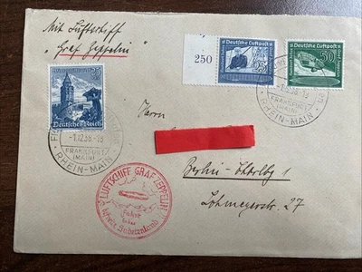 Zeppelinpost 1938 - Graf Zeppelin LZ 127 - Sudetenlandfahrt 1938, - Bild 1 von 4