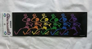 Grateful Dead Classic Dancing Bones Decal/Sticker 9" x 3" Licensed Dead - Picture 1 of 4