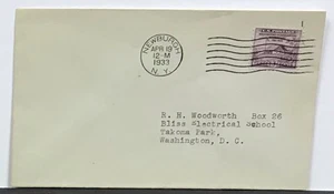 U.S. 1933 Newburgh first day of issue Newburgh NY cancel Scott # 727 - Picture 1 of 1