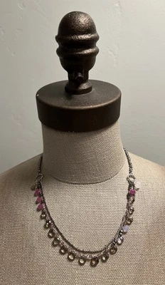 NWOT Sundance Catalog Rose Smoky Quartz  Briolette Freshwater Pearl Necklace - Image 1 of 4