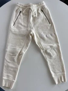 Rare Adidas Heavy Zippered Pocket Track Pant Joggers Ivory Size Small - Picture 1 of 8