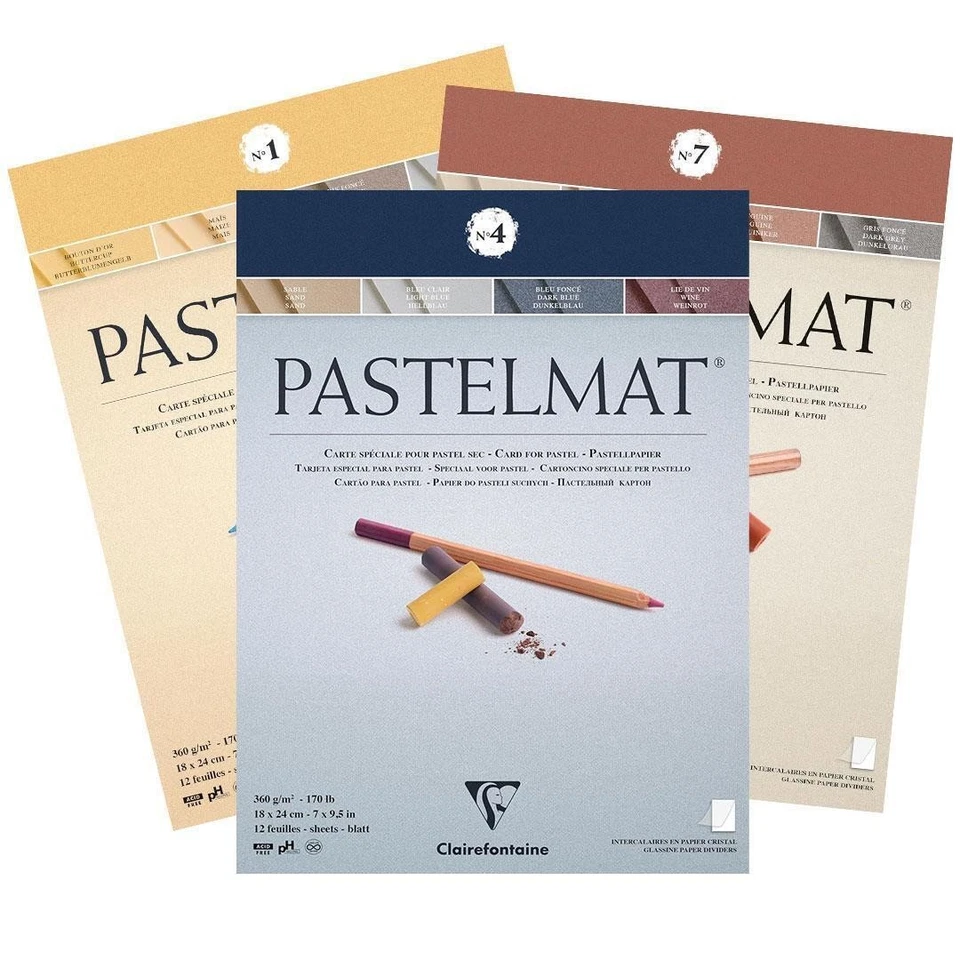 Clairefontaine Pastelmat Pastel Pads 18 x 24 cm - Image 1 of 4