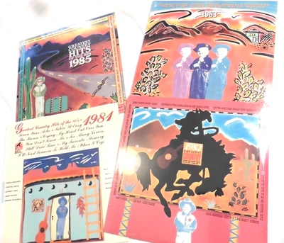 4 LPs Orig Stock SEALED, Greatest Country Hits of 80's(1981,82,83,85)Compilation - Image 1 of 4