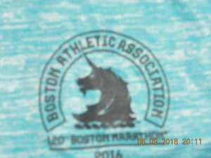 2016 Adidas Boston Marathon Running Shirt ClimaLite Supernova Womens Large   RUN - Picture 1 of 7