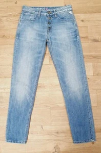 Replay blue jeans waist 24" leg 28" distress boy fit brand new Julicks relaxed - Picture 1 of 12
