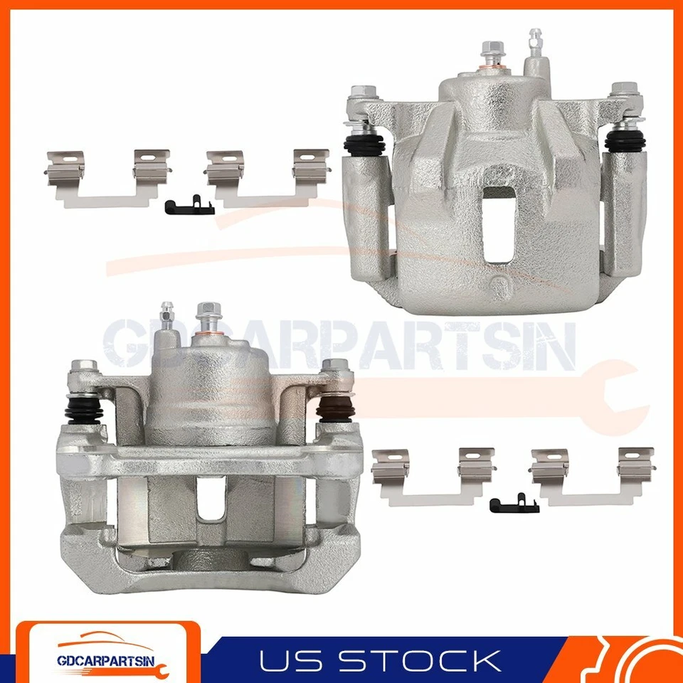 2X Brake Front Calipers With Bracket Kit For 2003-2007 2008 Toyota Corolla - Image 1 of 1