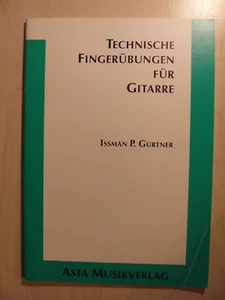 Cuadernos de partituras antiguos ejercicios técnicos con dedos para guitarra Asta Musikverlag - Imagen 1 de 4