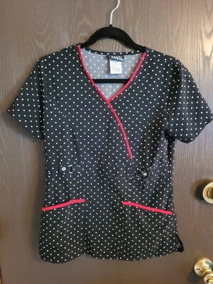 Top Runaway by Cherokee negro con puntos blancos y rojo XS usado en excelente estado Foto 1 de 3