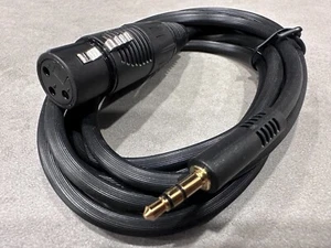 6ft XLR 3-Pin Male to 3.5mm 1/8" Stereo Plug Shielded Microphone Mic Cable TRS - Picture 1 of 3