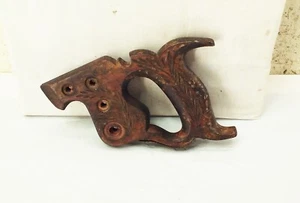 Vintage Antik Garantiert Superior Handsäge Holzgriff 4 Schrauben vor 1928 - Bild 1 von 9