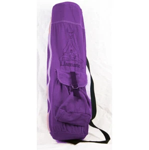 Llamaste Logo All Natural Canvas Signature Yoga Mat Bag Chakra series - Purple - Picture 1 of 2