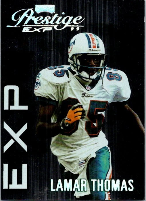 1999 Playoff Prestige EXP #EX131 Lamar Thomas Reflections Silver #/3250 - Image 1 of 2