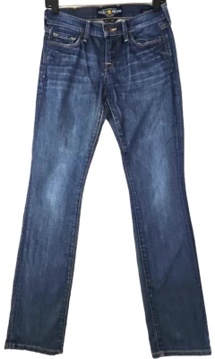 Pantalones de mezclilla azul Sofía bolsillos rectos mezcla algodón marca Lucky~mujer talla 0/25~ Foto 1 de 4