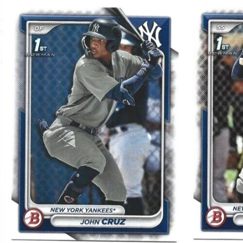 2024 Bowman New York Yankees John Cruz 1st Bowman card - Image 1 of 1