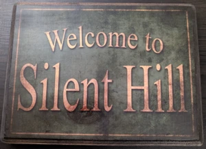 "Welcome to Silent Hill" Custom Wood Sign, Ready to Mount | **One of a Kind** - Picture 1 of 3