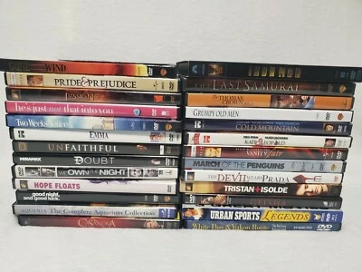Lot of 25 DVDs Bundle Action Drama  Thriller Comedy Documentary Sports - Image 1 of 4