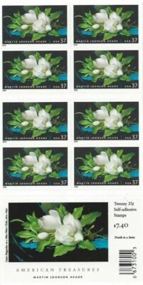 2004 #3872a Martin Johnson Heade American Treasures double side booklet of 20 - Image 1 of 2