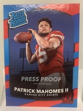 2017 Panini Donruss #327 Patrick Mahomes Rated Rookie Red Press Proof Chiefs RC