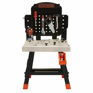 Banco de trabajo Black & Decker Jr Mega Power N Play 52 piezas sonidos realistas nuevo - Imagen 1 de 5