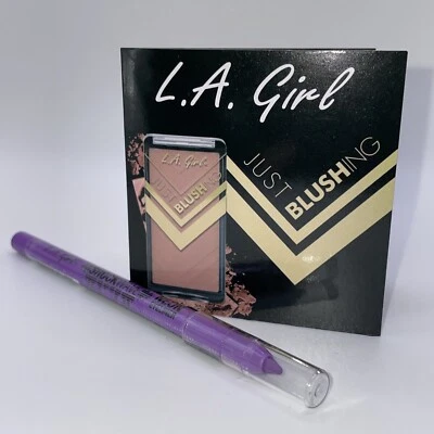L.A. Girl Shockwave Neon Eyeliner in Vivid Full Size 0.04 Oz with Blush Sample - Image 1 of 4