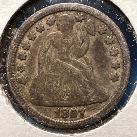 1857 10C Liberty Seated Dime (74250) Cover
