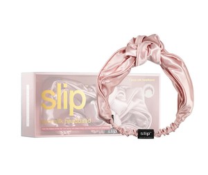 Slip Silk Knot Pink Headband-NEW
