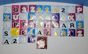 Variety Lot Of Simplicity & Wrights 35mm Letters And Number Applique Patches. - Picture 1 of 4