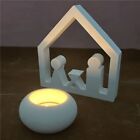 White Couple House Candle Holder Cement Gypsum Mold  Mold Ornaments