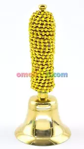 CAMPANA DE OSHUN FORRADA EN CUENTAS YALORDE OCHUN CON CUENTAS 8" PULGADAS - Imagen 1 de 6