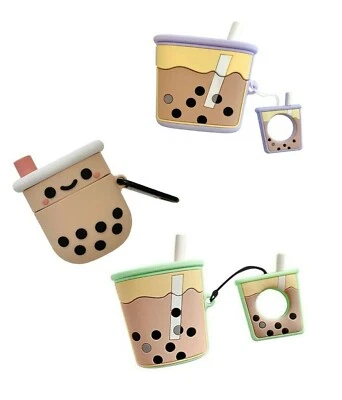 СОВЕРШЕННО новый молока чая Boba Airpods милый защитный чехол для поколения 1/2/3 и Pro - Изображение 1 из 4