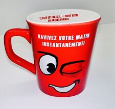 Nescafe Red Cup Coffee Mug Ceramic Collectible 8oz