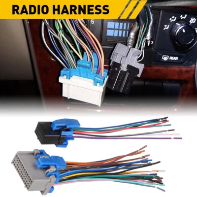 Arnés de cableado de radio compatible con GMC SIERRA YUKON Chevy Silverado Hummer H2 2003-06 Foto 1 de 4