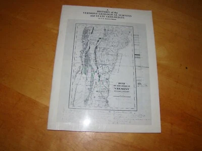 HISTORY VERMONT GEOLOGICAL SURVEYS BASSETT 1976 SIGNED - Image 1 of 2