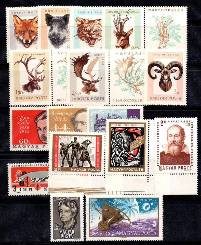 Hungary 1964-68 MNH 100% The Hunt, Communists, Probe to Venus... - Image 1 of 1