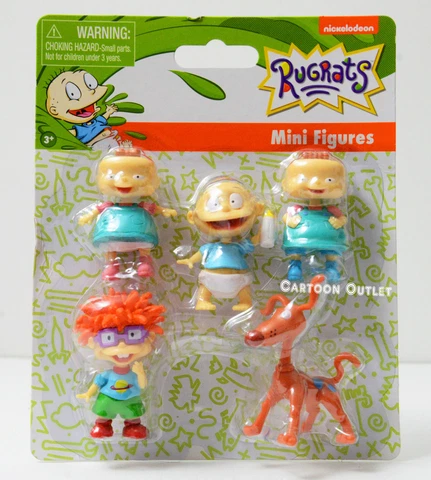 Nickelodeon Rugrats 5-Pack Collectible Mini Figures Cake Topper Tommy Chuckie Cover