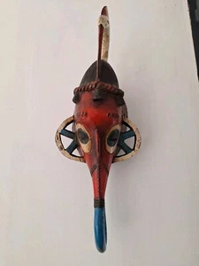 Mask African Wood Mask Gouro Head Animal, Kunst - Imagen 1 de 11