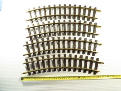 4 Pack OEM LGB Curved Track 1500 Brass Train Track R775, Made in Germany - Image 1 of 4