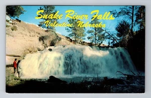 San Valentino NE-Nebraska, Snake River Falls, antica cartolina ricordo d'epoca - Foto 1 di 2