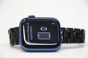 Apple Watch Series 7 A2477 45mm Blau GPS + Bluetooth Aluminiumgehäuse **Entsperrt** - Bild 1 von 6