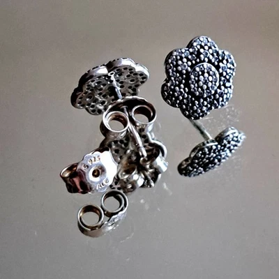 Elegante Pandora Ohrringe 925 Mit Original Pandorabox - Bild 1 von 4