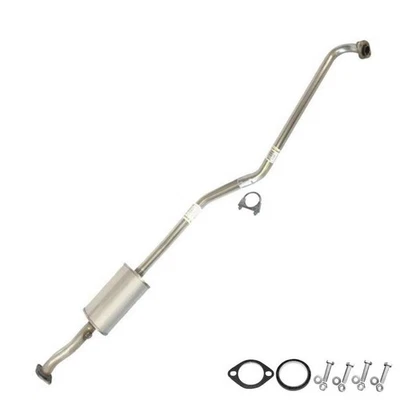 Stainless Steel Resonator Pipe w/ Bolts fits: 1995-97 Toyota Corolla Geo Prizm - Image 1 of 4