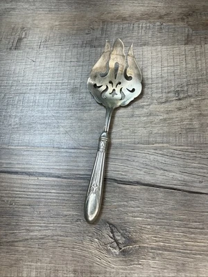 Antiguo tenedor victoriano de plata esterlina para espárragos Hidle Shermer ca 1850 Foto 1 de 4