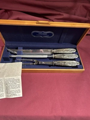 复古纯银工匠空心地面雕刻套装很好! — 第 1/4 张图片