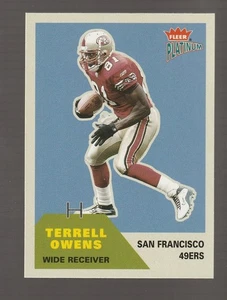 2002 Fleer Platinum #199 Terrell Owens card, San Francisco 49ers HOF - Picture 1 of 2
