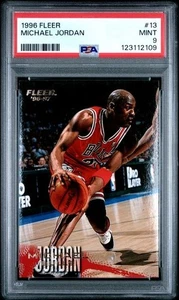 PSA 9 Como Nuevo 1996/97 Fleer #13 Michael Jordan Chicago Bulls MVP HOF - Imagen 1 de 3