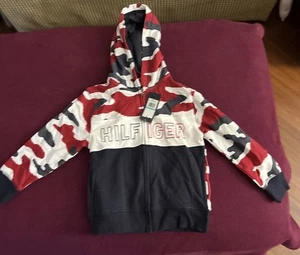 TOMMY HILFIGER Camo zip Hoodie Boys 4-7 - Picture 1 of 7