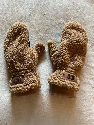 Guantes de vellón UGG Sherpa para mujer talla L/XL marrón tostado para mujer Foto 1 de 4